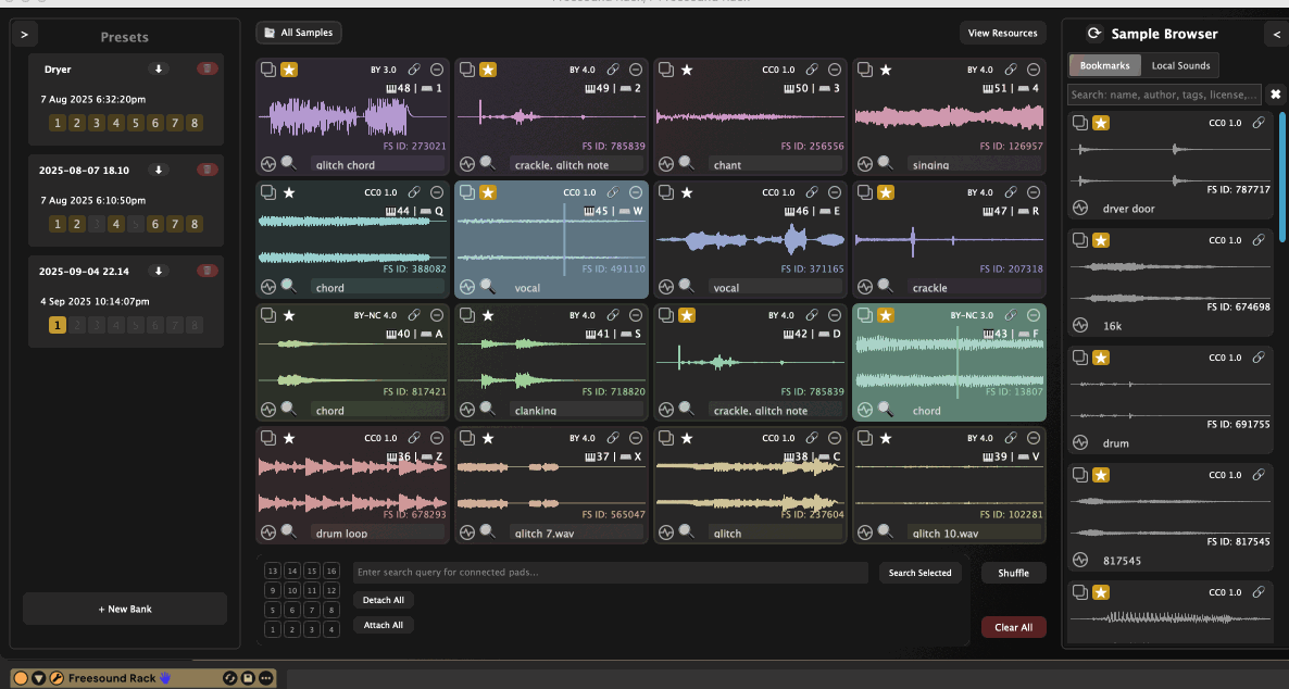 Freesound Rack Plugin